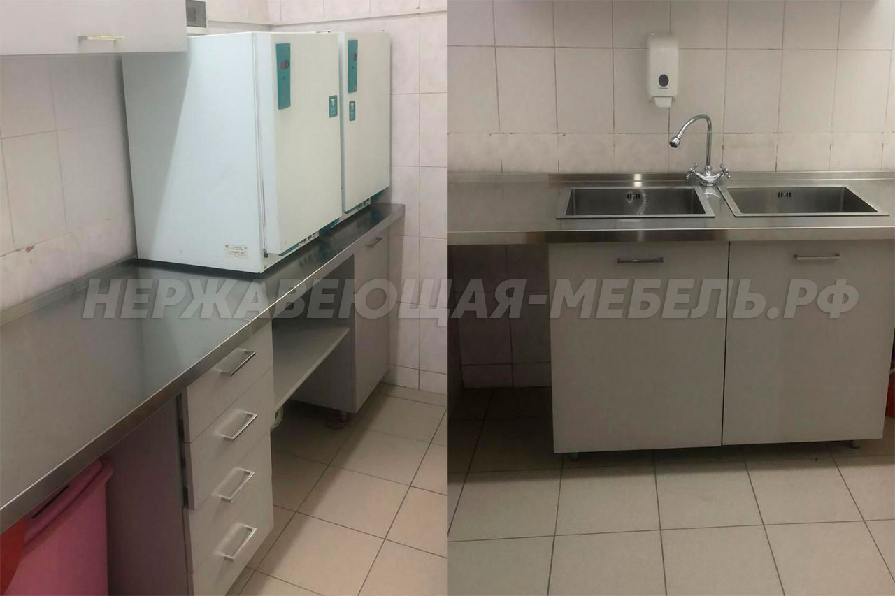 Новые столешницы для грязелечебницы